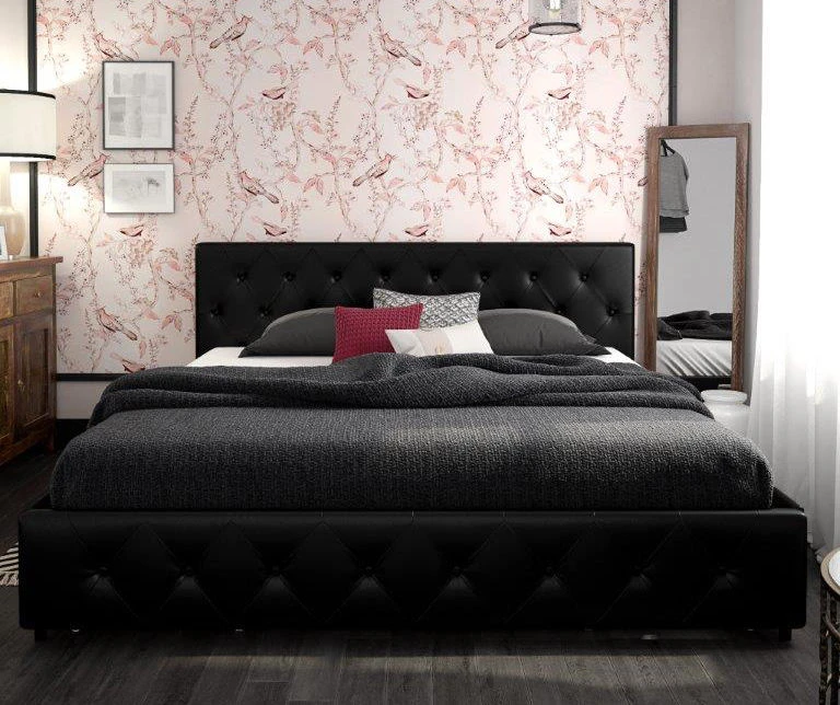 DHP Dana Faux Leather Upholstered Bed With Storage 12 DHP Dana Faux Leather Upholstered Bed With Storage - Image 12