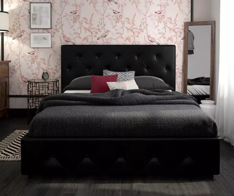 DHP Dana Faux Leather Upholstered Bed With Storage 6 DHP Dana Faux Leather Upholstered Bed With Storage - Image 6