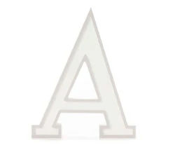 Monogram Gray Wash Tabletop Letter Plaque -Northlight Outlet Home Store 810544004