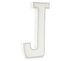 Monogram Gray Wash Tabletop Letter Plaque -Northlight Outlet Home Store 810544006 1