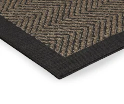 Biscayne Textured Chevron Outdoor Area Rug, (8' X 10') -Northlight Outlet Home Store 810545354 810545355 5