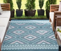 Plastic Outdoor Area Rug, (5' X 7') 26 Plastic Outdoor Area Rug, (5' X 7') -Northlight Outlet Home Store 810546225 2