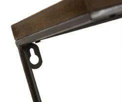 Brown & Black Cross-Bar 2-Piece Wall Shelf Set -Northlight Outlet Home Store 810546439 4