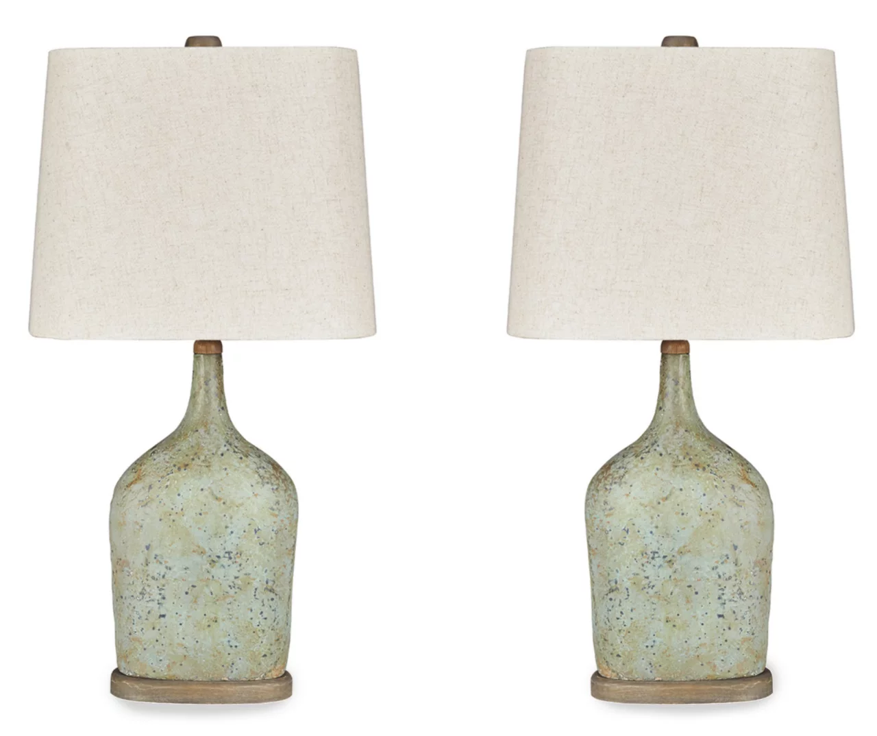 Sage Speckled Maribeth Paper Table Lamp, 2-Pack 1 Sage Speckled Maribeth Paper Table Lamp, 2-Pack