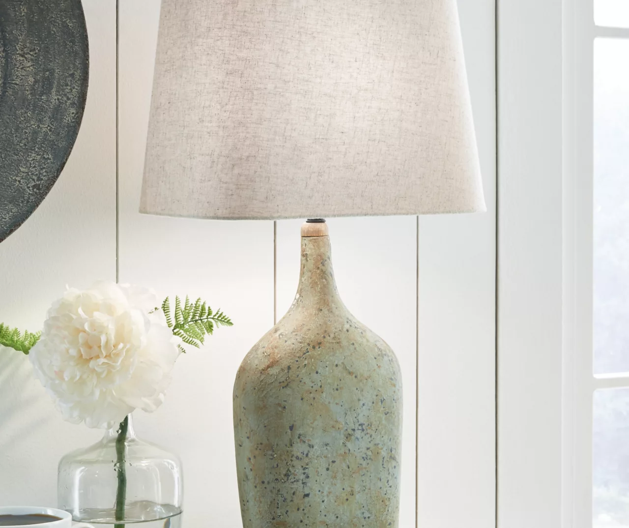 Sage Speckled Maribeth Paper Table Lamp, 2-Pack 2 Sage Speckled Maribeth Paper Table Lamp, 2-Pack - Image 2