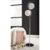 Silver-Finish & Clear Winter Ball Floor Lamp