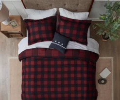 Red Buffalo Plaid Rochester Reversible California King 8-Piece Comforter Set -Northlight Outlet Home Store 810547533 810547534 810547687 810547688 810547689 3