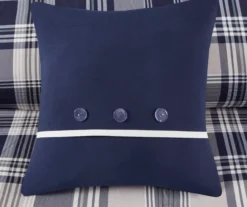 Navy Plaid Leroy Reversible California King 8-Piece Comforter Set -Northlight Outlet Home Store 810547535 14