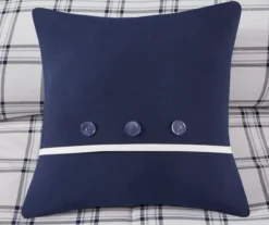 Navy Plaid Leroy Reversible California King 8-Piece Comforter Set -Northlight Outlet Home Store 810547535 15