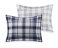 Navy Plaid Leroy Reversible California King 8-Piece Comforter Set -Northlight Outlet Home Store 810547535 17