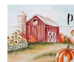 "Pumpkin Patch" Rustic Farm & Pumpkin Wall Decor -Northlight Outlet Home Store 810547818 4