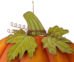 36" Oversize Orange Metal Pumpkin Yard Stake -Northlight Outlet Home Store 810547849 5