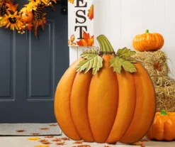 36" Oversize Orange Metal Pumpkin Yard Stake -Northlight Outlet Home Store 810547849 A0 3