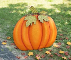 36" Oversize Orange Metal Pumpkin Yard Stake -Northlight Outlet Home Store 810547849 A0 4