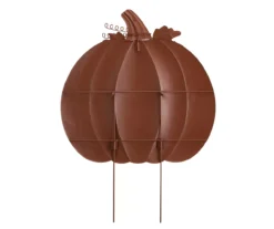 36" Oversize Orange Metal Pumpkin Yard Stake -Northlight Outlet Home Store 810547849 A0 8