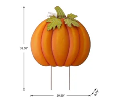 36" Oversize Orange Metal Pumpkin Yard Stake -Northlight Outlet Home Store 810547849 A0 9
