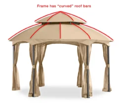 Heritage Hexagon Gazebo Replacement Riplock Canopy -Northlight Outlet Home Store 810548647 4