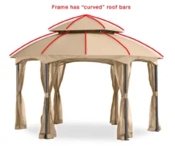 Heritage Hexagon Gazebo Replacement Riplock Canopy -Northlight Outlet Home Store 810548647 41