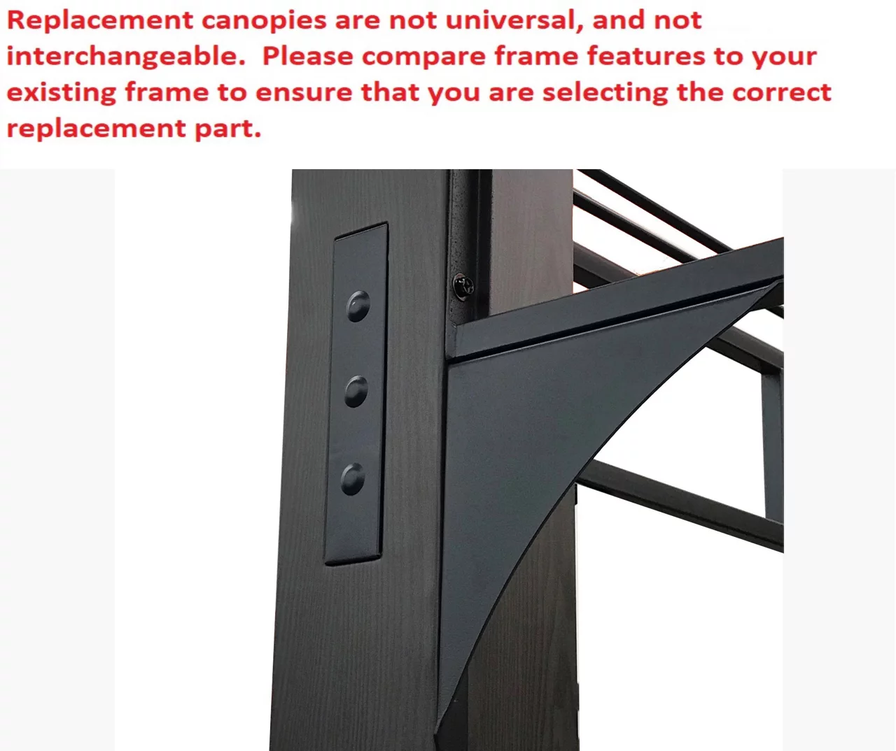 Shadow Creek Gazebo Stone Stripe Replacement Canopy 3 Shadow Creek Gazebo Stone Stripe Replacement Canopy - Image 3