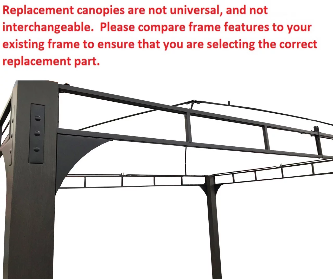 Shadow Creek Gazebo Stone Stripe Replacement Canopy 5 Shadow Creek Gazebo Stone Stripe Replacement Canopy - Image 5