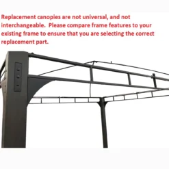 Shadow Creek Gazebo Palm Leaves Replacement Canopy -Northlight Outlet Home Store 810549235 51