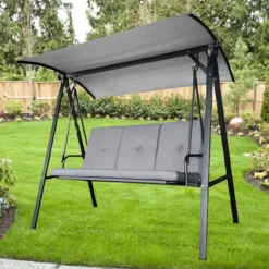 Gray 3-Person Sling Swing Replacement Canopy -Northlight Outlet Home Store 810549259 21