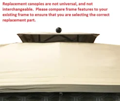 Oakmont Gazebo Beige Replacement Riplock Canopy -Northlight Outlet Home Store 810549263 4