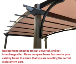 Capilano Pergola Beige Replacement Riplock Canopy -Northlight Outlet Home Store 810549289 7