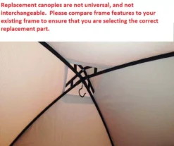 Dome Top Grill Gazebo Beige Replacement Riplock Canopy -Northlight Outlet Home Store 810549305 4