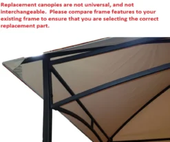 Dome Top Grill Gazebo Beige Replacement Riplock Canopy -Northlight Outlet Home Store 810549305 5
