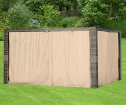 Riviera Sonoma Gazebo Beige Replacement Privacy Curtain Set