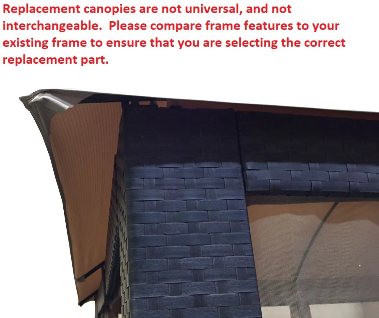 Riviera Sonoma Gazebo Midnight Blue Trellis Replacement Canopy 5 Riviera Sonoma Gazebo Midnight Blue Trellis Replacement Canopy - Image 5
