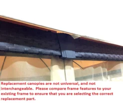 Riviera Sonoma Gazebo Palm Leaves Replacement Canopy -Northlight Outlet Home Store 810549317 6