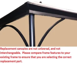 Somserset Gazebo Beige Replacement Riplock Canopy & Side Mosquito Netting Set -Northlight Outlet Home Store 810549331 3