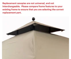 Pinehurst Grill Gazebo Beige Replacement Canopy -Northlight Outlet Home Store 810549353 81