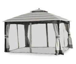 Windsor Dome Gazebo Stone Stripe Replacement Canopy 23 Windsor Dome Gazebo Stone Stripe Replacement Canopy -Northlight Outlet Home Store 810549383 31