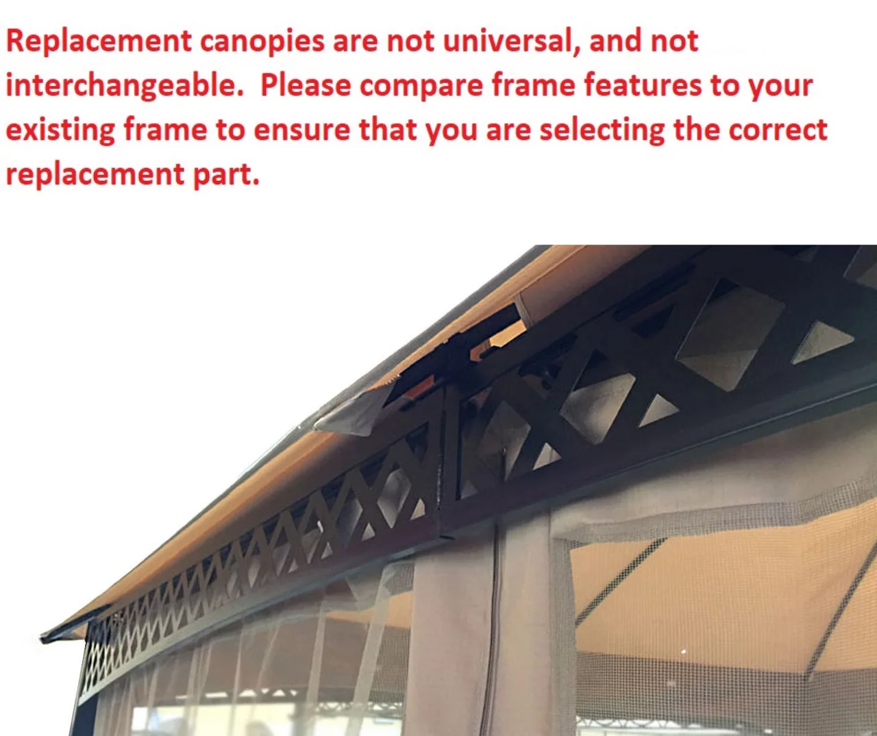 Windsor Dome Gazebo Stone Stripe Replacement Canopy 14 Windsor Dome Gazebo Stone Stripe Replacement Canopy - Image 14