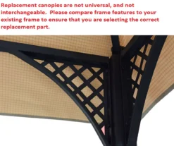 Windsor Grill Gazebo Palm Leaves Replacement Canopy -Northlight Outlet Home Store 810549392 31