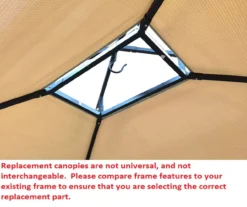 Windsor Grill Gazebo Palm Leaves Replacement Canopy -Northlight Outlet Home Store 810549392 41