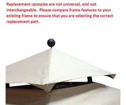 Windsor Grill Gazebo Stone Stripe Replacement Canopy -Northlight Outlet Home Store 810549394 71