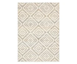 Capeita White & Earth-Tone Geometric Area Rug -Northlight Outlet Home Store 810551264 2