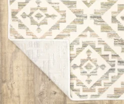 Capeita White & Earth-Tone Geometric Area Rug -Northlight Outlet Home Store 810551319 5