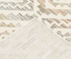 Capeita White & Earth-Tone Geometric Area Rug -Northlight Outlet Home Store 810551319 6