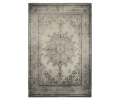 Ricardo Ivory & Gray Ornate Mandala Area Rug -Northlight Outlet Home Store 810551359