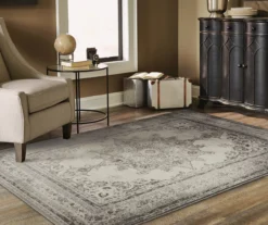 Ricardo Ivory & Gray Ornate Mandala Area Rug -Northlight Outlet Home Store 810551382 3