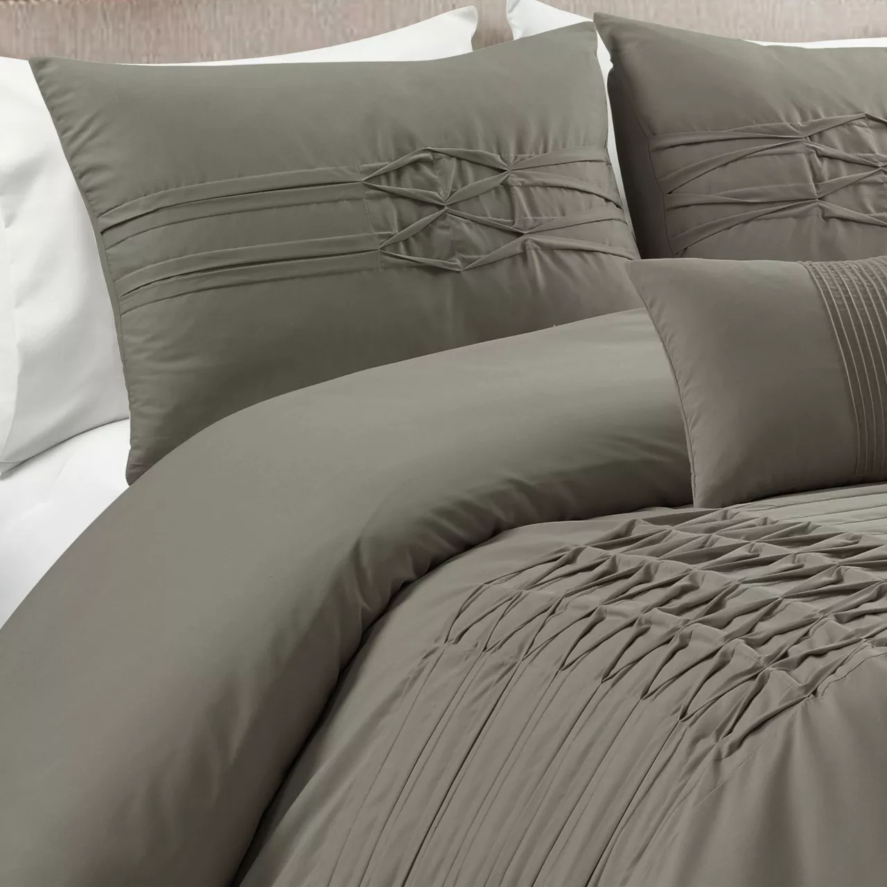 Aurora Pleated Pintuck Comforter Set 19 Aurora Pleated Pintuck Comforter Set - Image 19