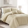 Aurora Pleated Pintuck Comforter Set