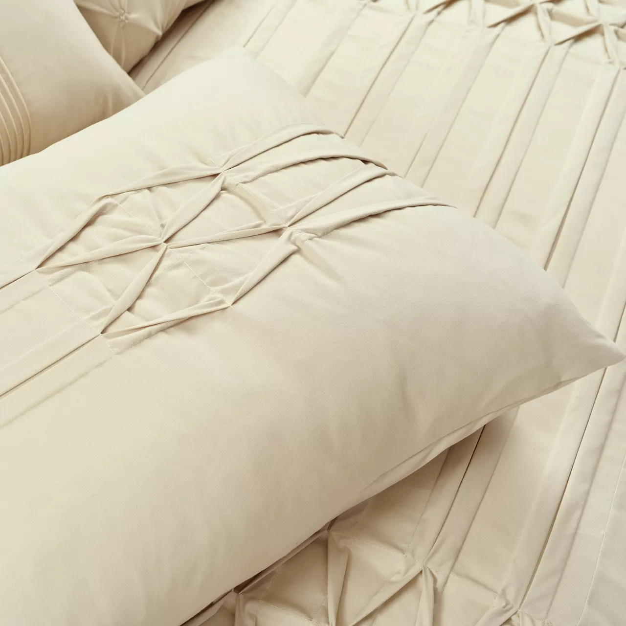 Aurora Pleated Pintuck Comforter Set 9 Aurora Pleated Pintuck Comforter Set - Image 9