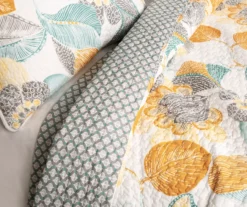 Layla White & Yellow Floral Full/Queen 3-Piece Quilt Set -Northlight Outlet Home Store 810552946 21