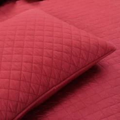 Ava Red Diamond-Quilted Full/Queen 3-Piece Quilt Set 13 Ava Red Diamond-Quilted Full/Queen 3-Piece Quilt Set -Northlight Outlet Home Store 810552962 41